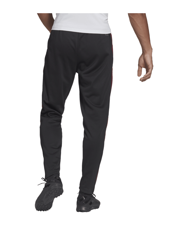 adidas Tiro ST Trainingshose Schwarz Rot - schwarz