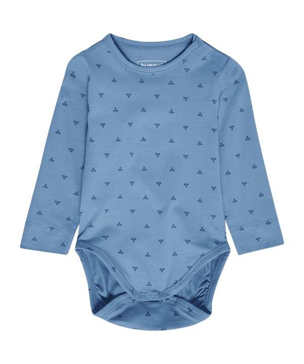 Hummel Mini Bee Aop Body L/S Anzug Kids Blau F7162 - blau