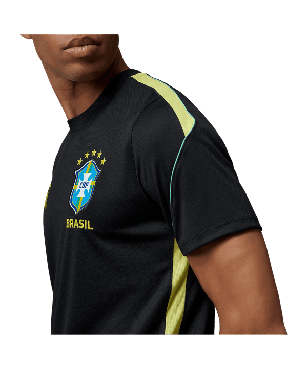 Nike CBF Brasilien Strike Trainingsshirt Schwarz F010 - schwarz