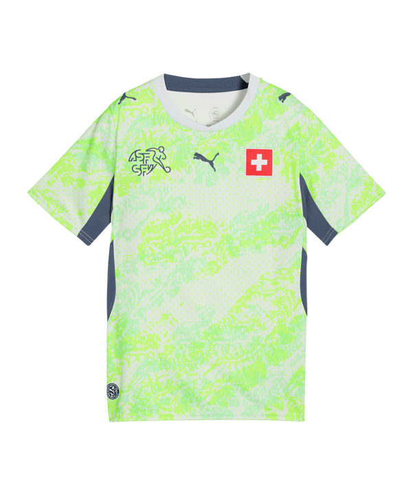 PUMA SFV Schweiz Trikot Away WM 2026 Kids Grün F02 - gruen