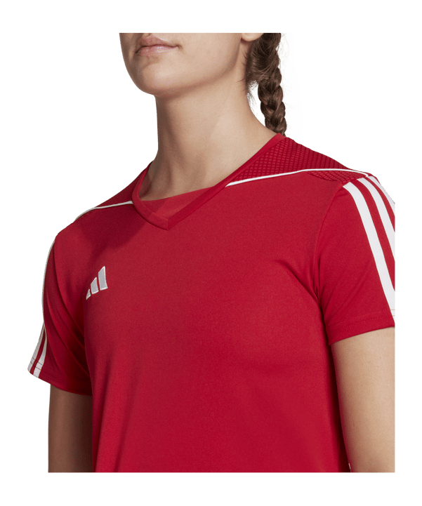 adidas Tiro 23 Trikot Damen Rot Weiss - rot