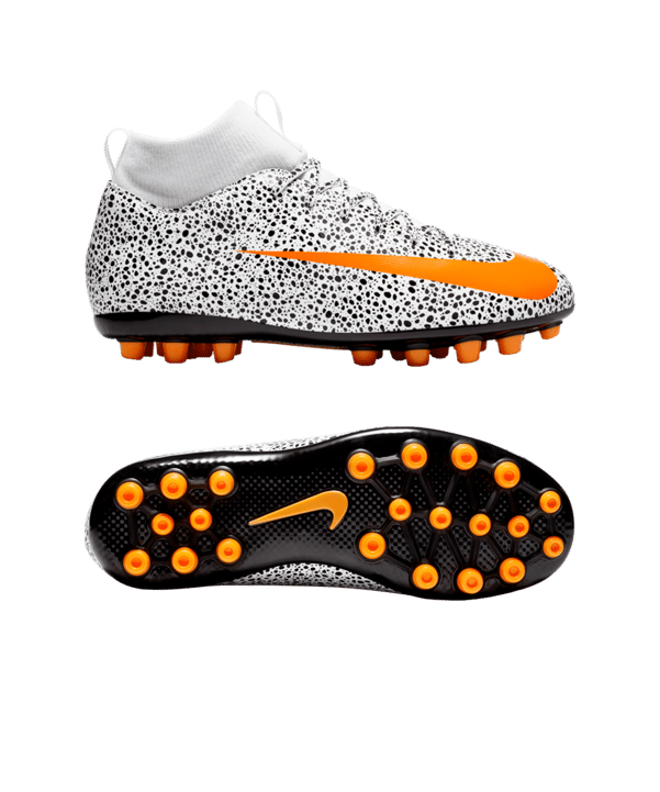 Nike Jr Mercurial Superfly VII Safari Academy CR7 AG Kids F180 - weiss