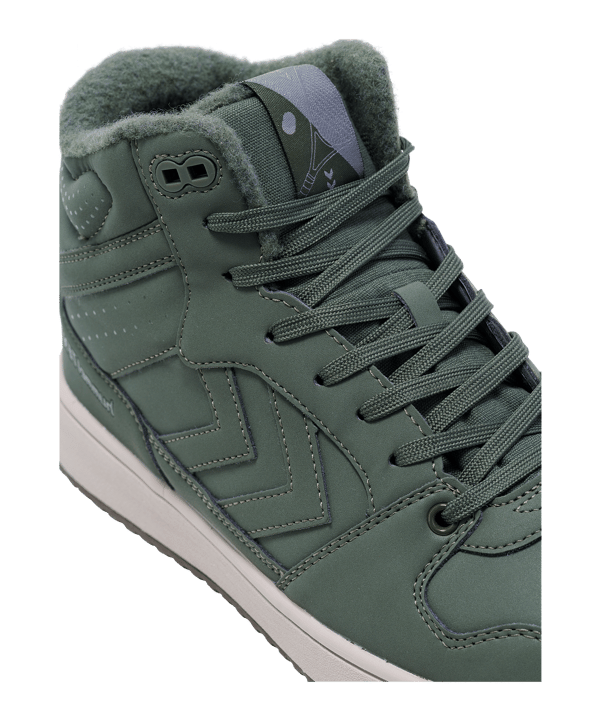 Hummel St. Power Play Mid Tex Sneaker Grün F6126 - gruen
