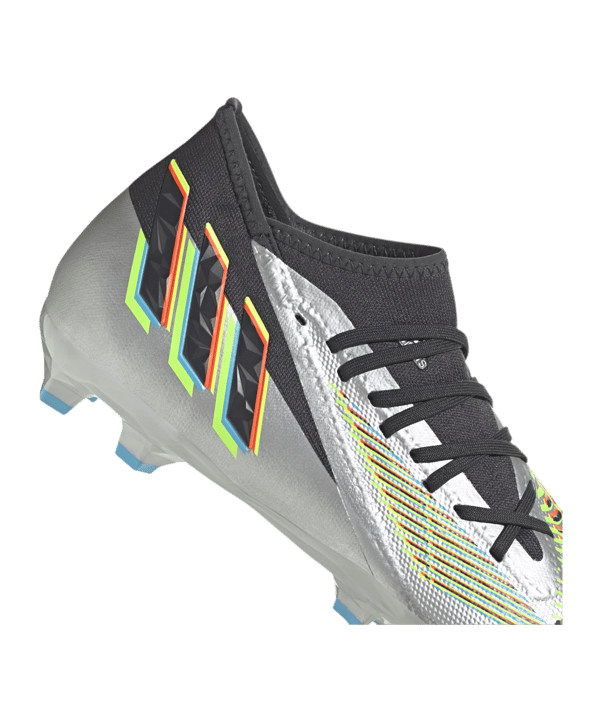 adidas Predator EDGE.3 FG Beyond Fast Silber Schwarz Grün - silber