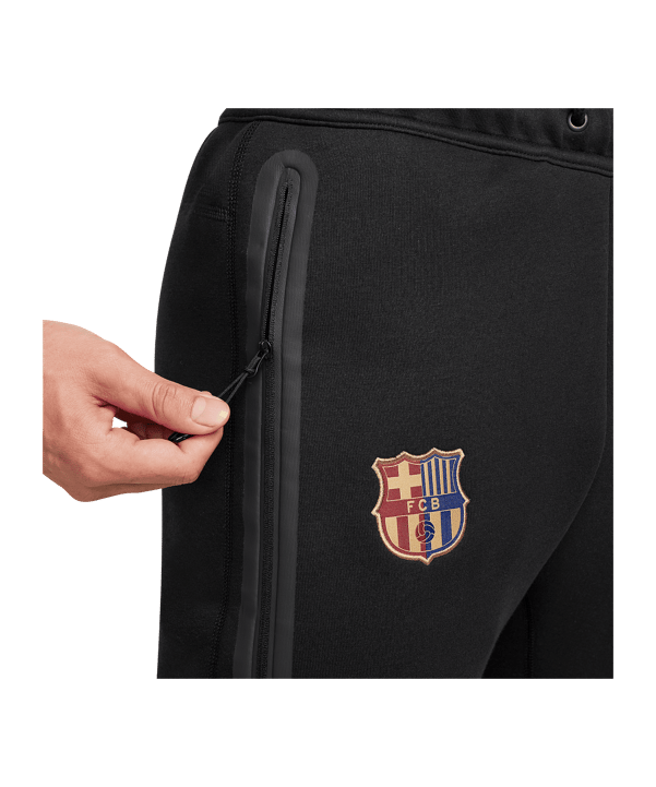 Nike FC Barcelona Tech Fleece Jogginghose Schwarz F010 - schwarz