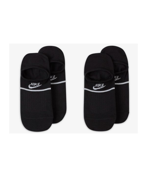 Nike Essential SNKR 2er Pack Socken Schwarz F010 - schwarz