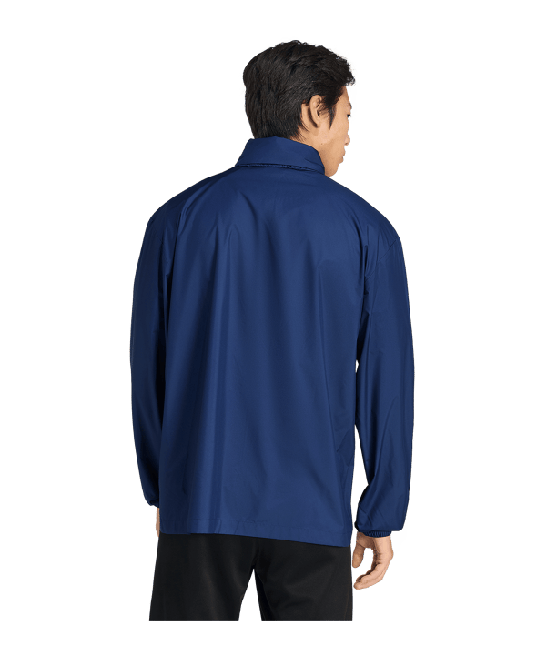 adidas Entrada 26 Regenjacke Dunkelblau - weiss