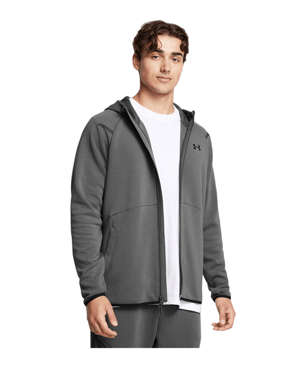Under Armour Unstoppable Fleece Kapuzenjacke Grau F025 - grau