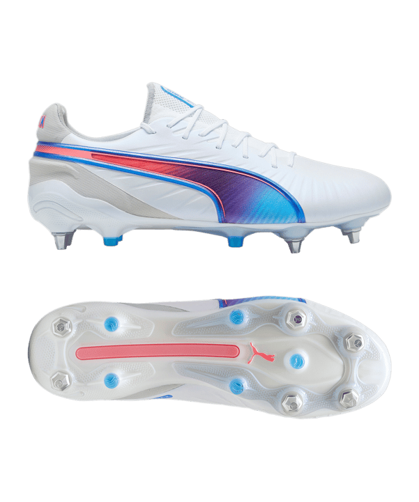PUMA KING Ultimate MxSG Formula Weiss Blau F02 - weiss