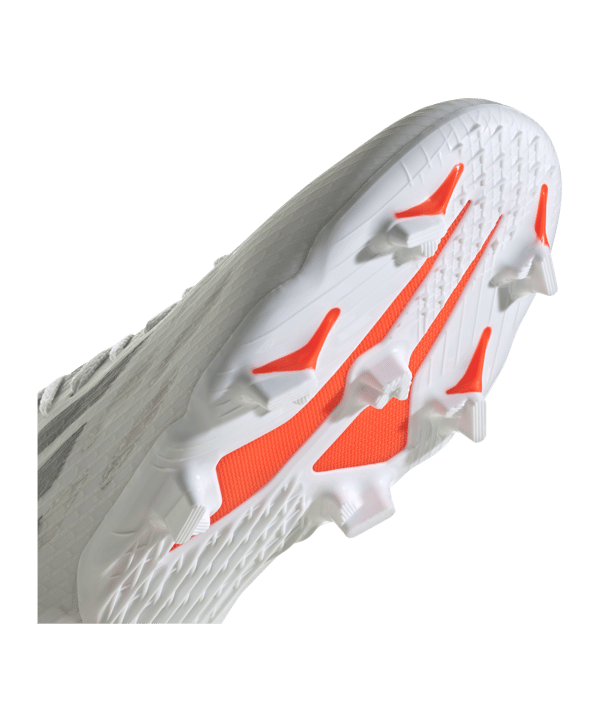 adidas X SPEEDFLOW.3 FG White Spark Weiss Grau Rot - weiss