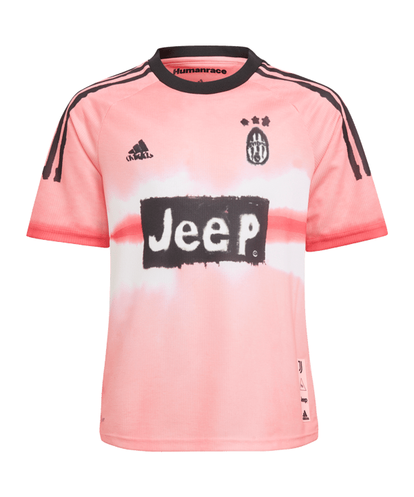 adidas Juventus Turin Human Race Trikot Kids Pink - pink
