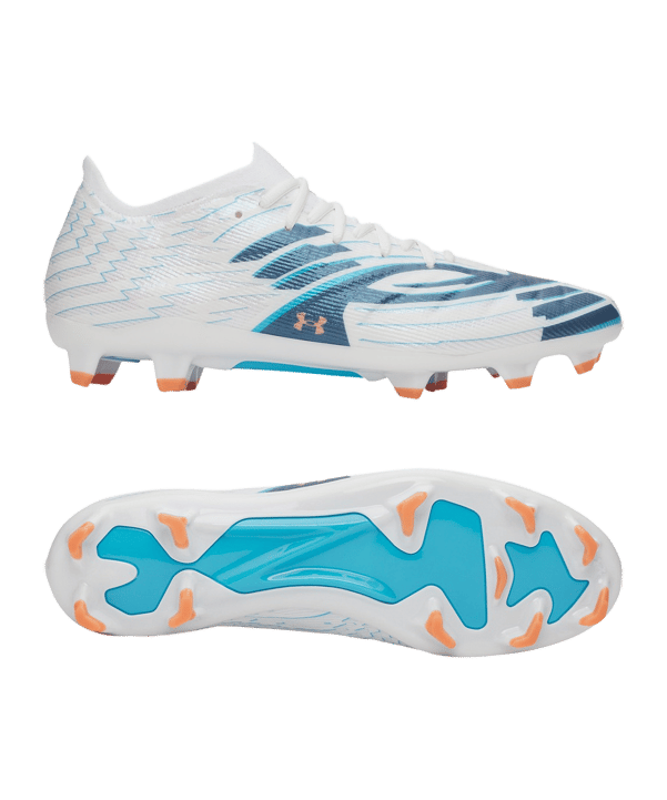 Under Armour Shadow Pro 4 FG Boundless Blue Weiß F100 - weiss