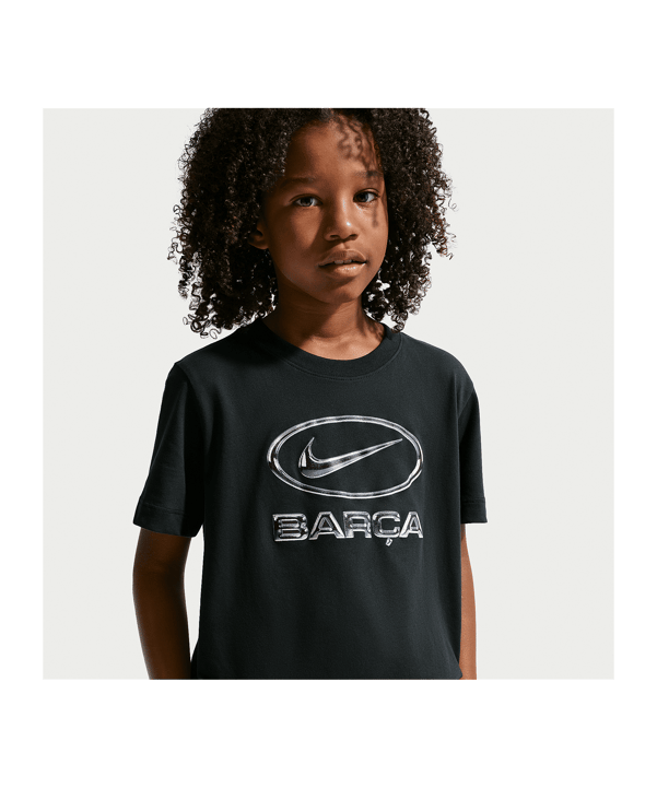 Nike FC Barcelone Swoosh T-Shirt Enfants Noir C010 - noir