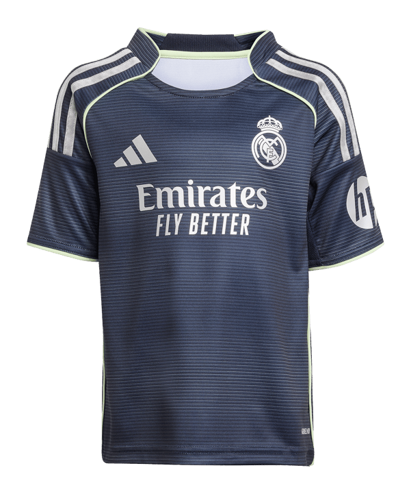 adidas Real Madrid Mini Trikot Set Away 2025/2026 Kids Blau - blau