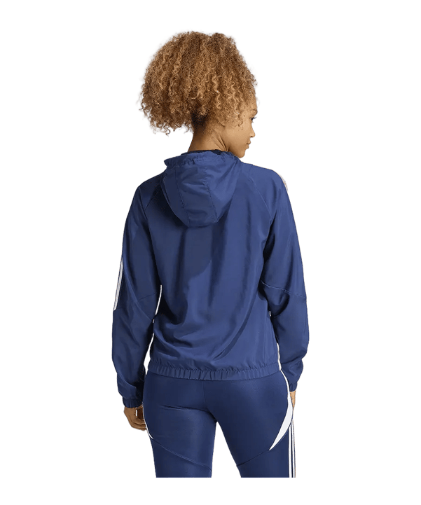adidas Tiro 24 Windbreaker donna blu bianco - blu