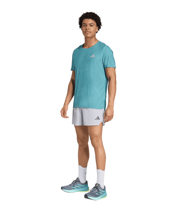 adidas Adizero Gel Laufshort Grau - grau