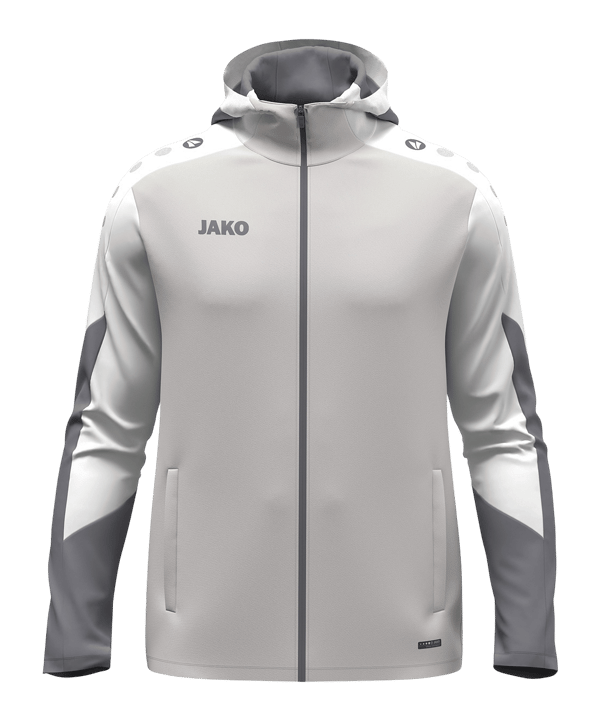 JAKO Dynamic Kapuzenjacke Kids Grau F837 - grau