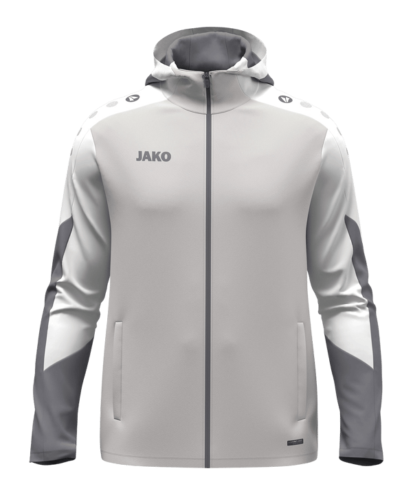 JAKO Dynamic Kapuzenjacke Kids Grau F837 - grau