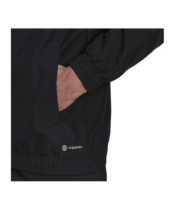 adidas Entrada 22 Präsentationsjacke Schwarz - schwarz