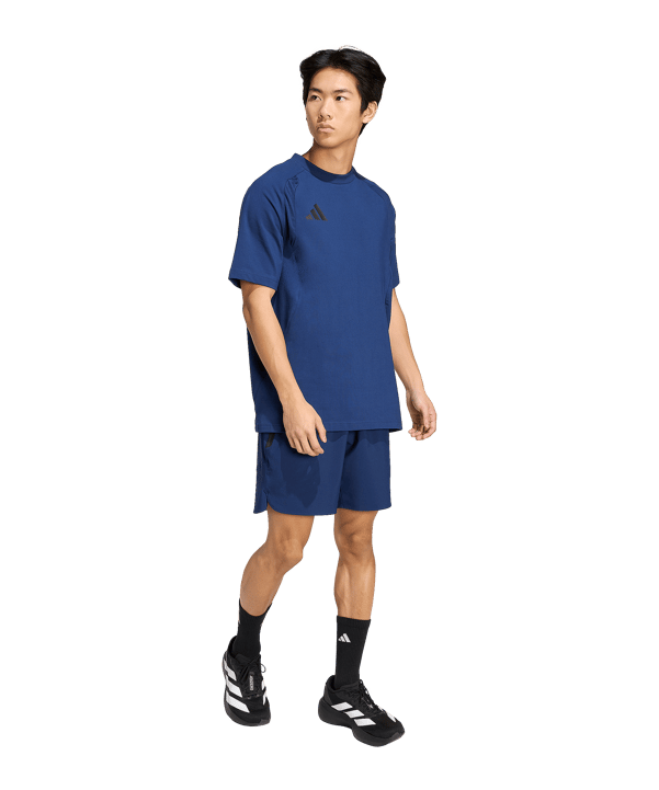 adidas Tiro Travel Woven Short Dunkelblau - schwarz