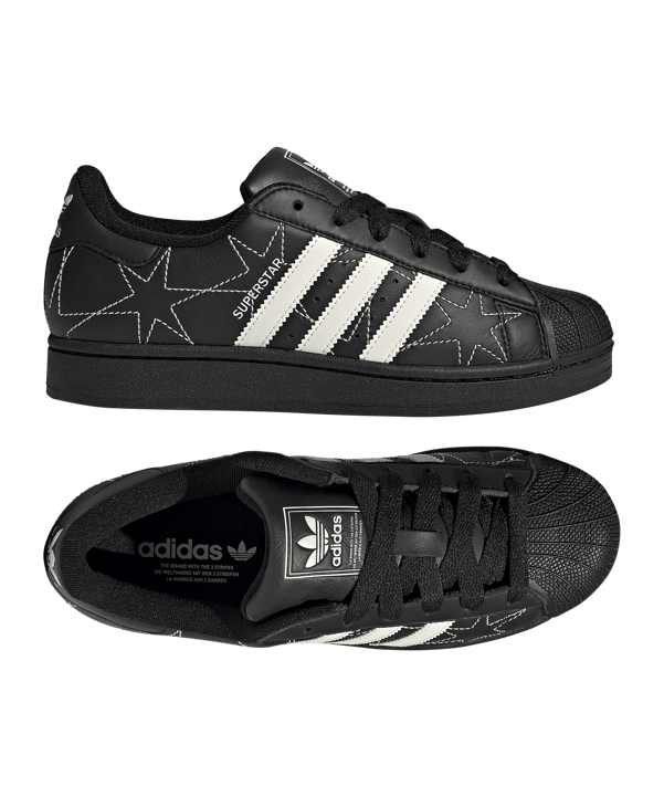 adidas Originals Superstar II Damen Schwarz - schwarz