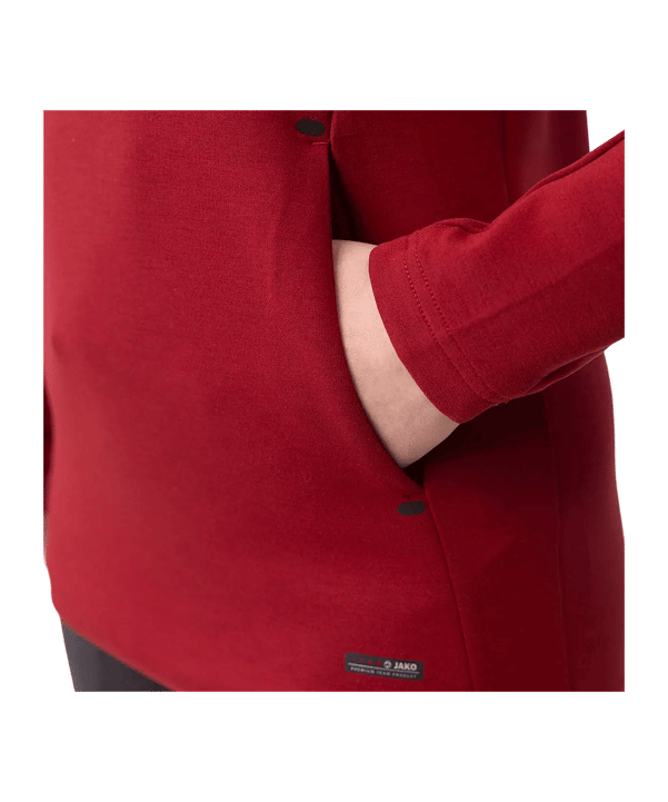 JAKO Premium Basic Sweatshirt à capuche Femmes Rouge C001 - rouge