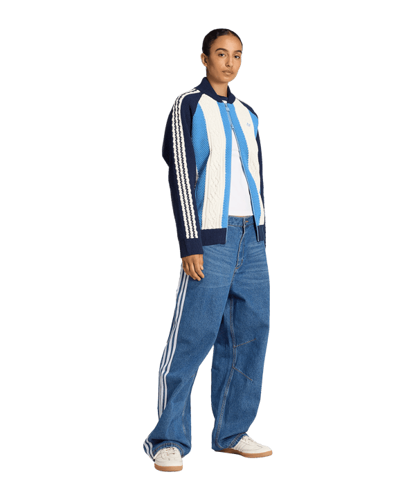 adidas Originals Archive Cutline Track Jacke Damen Blau - blau