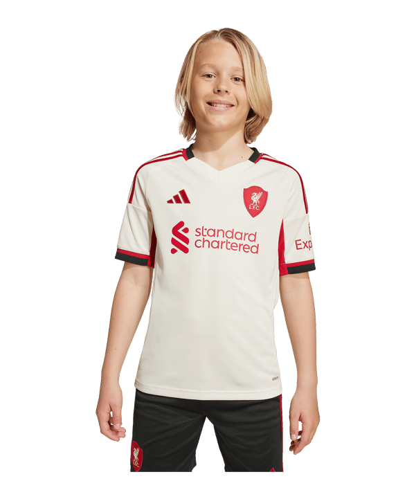 adidas FC Liverpool Trikot Away 2025/2026 Kids Weiß - weiss