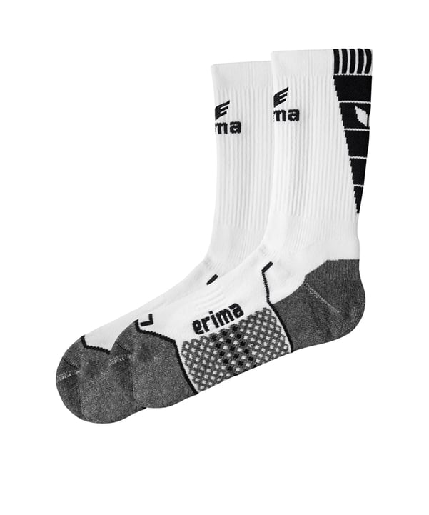 Erima Short Socks Trainingssocken Weiss Schwarz - weiss