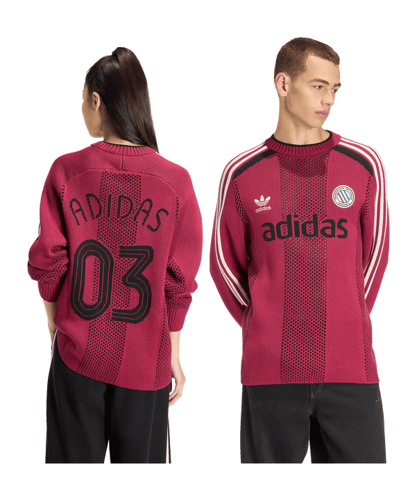 adidas Originals Blokecore Longsleeve Rot - rot