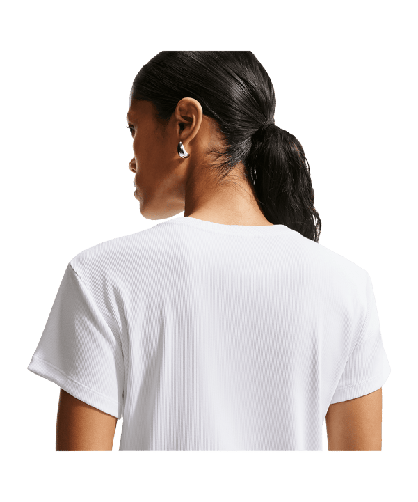 Nike NSW Rib T-Shirt Damen Weiß F100 - weiss