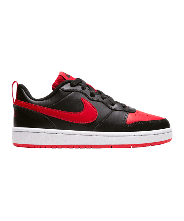 Nike Court Borough Low 2 GS Kids Schwarz Rot F007 - schwarz