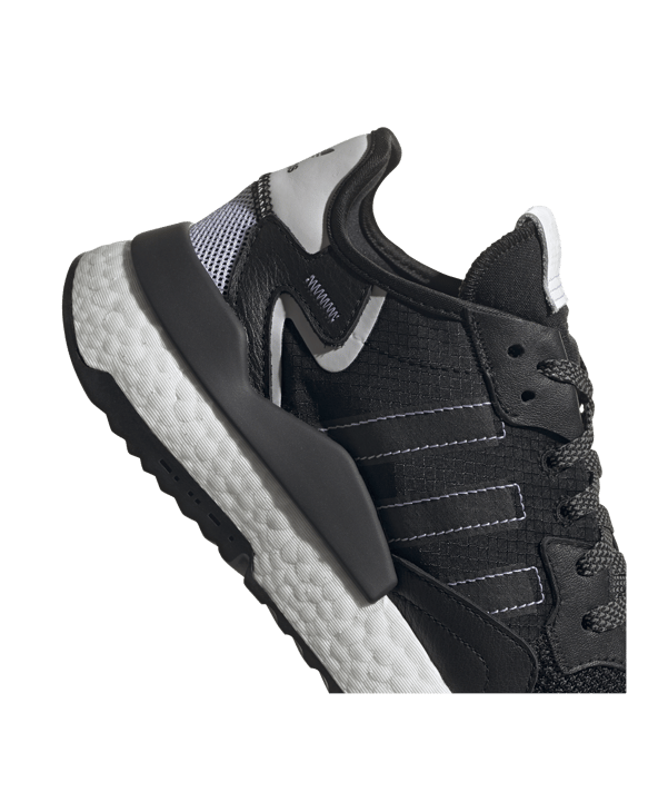 adidas Originals Nite Jogger Schwarz Weiss - schwarz