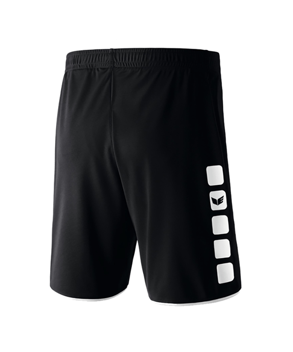 Erima 5-Cubes Short Kids Schwarz Weiss - schwarz