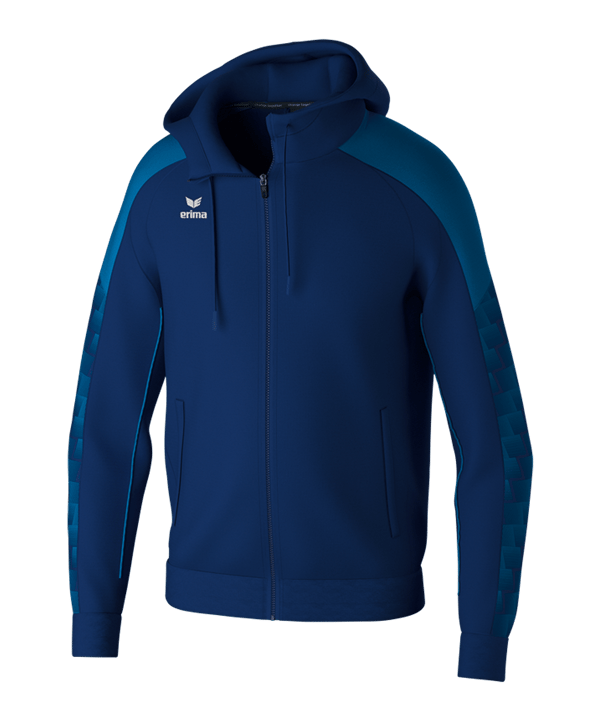 Erima Evo Star Kapuzenjacke Kids Blau - blau