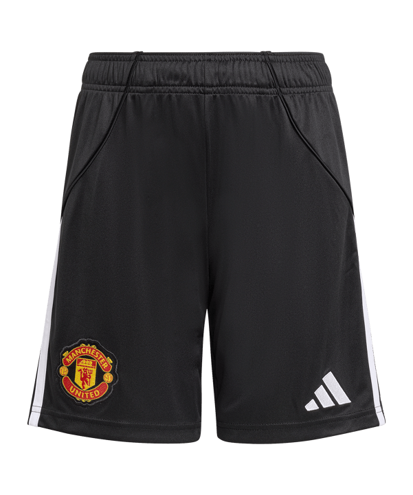 adidas Manchester United Short Home 2025/2026 Kids Schwarz - schwarz