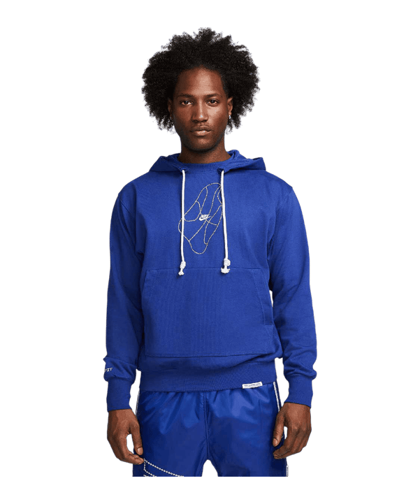Nike Standard Issue Chain Hoody Blau Weiss F455 - blau
