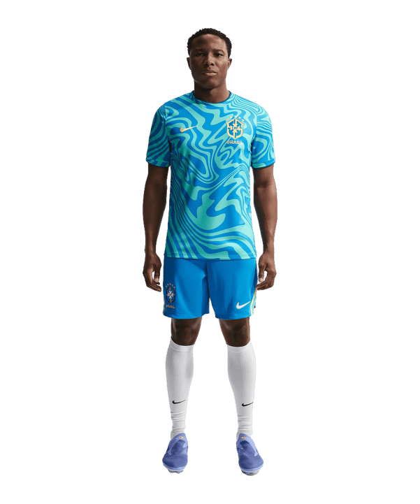 Nike CBF Brasilien Prematch T-Shirt WM 2026 Grün F369 - gruen