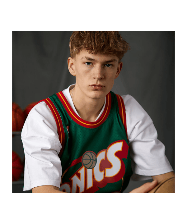 Mitchell and Ness NBA Seattle Supersonics 1995-1996 Gary Payton Swingman Trikot Grün - gruen