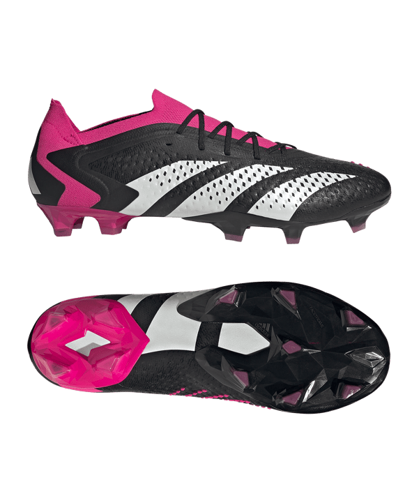 adidas Predator Accuracy.1 L FG Own Your Football Schwarz Weiss Pink - schwarz