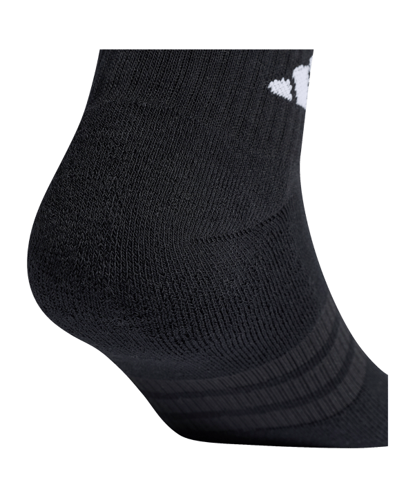 adidas Ankle 6er Pack Socken Schwarz - schwarz