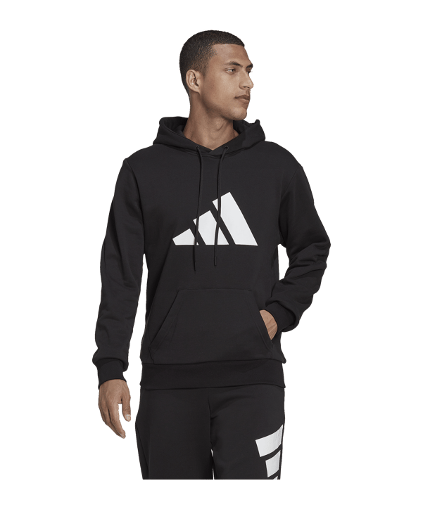 adidas 3B Hoody Schwarz Weiss - schwarz