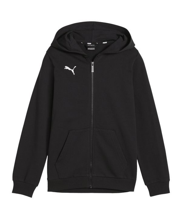 PUMA teamGOAL Casuals Kapuzenjacke Kids F03 - schwarz