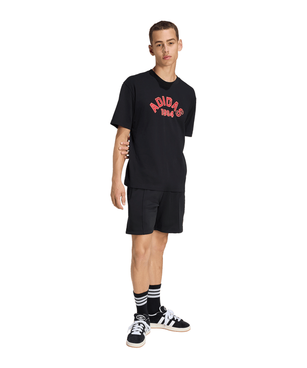 adidas Originals GFX Varsity T-Shirt Schwarz - schwarz