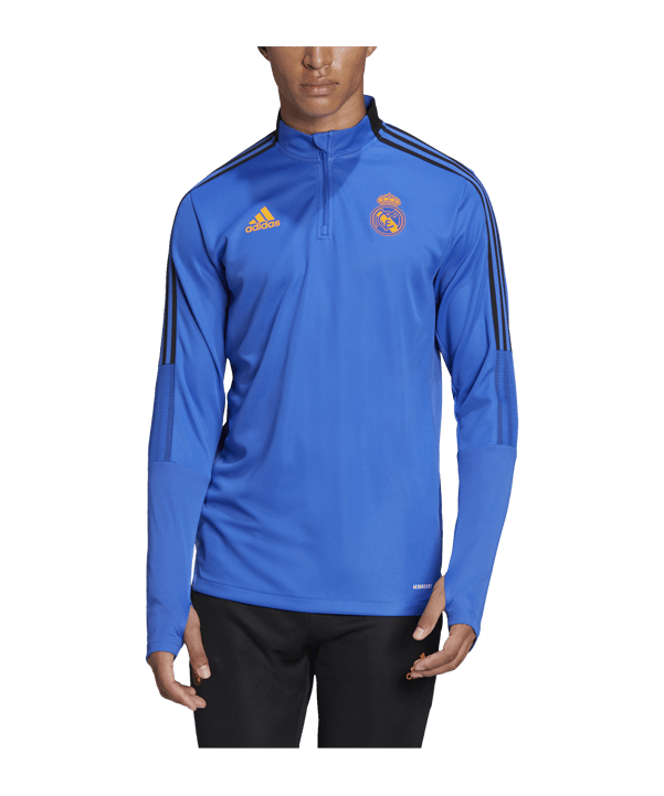 adidas Real Madrid HalfZip Sweatshirt Blau - blau