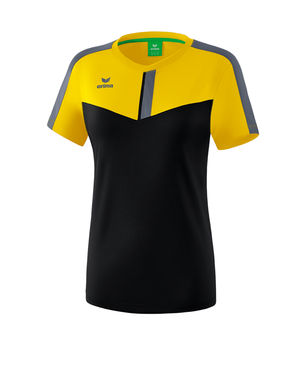 Erima Squad T-Shirt Damen Gelb Schwarz - gelb