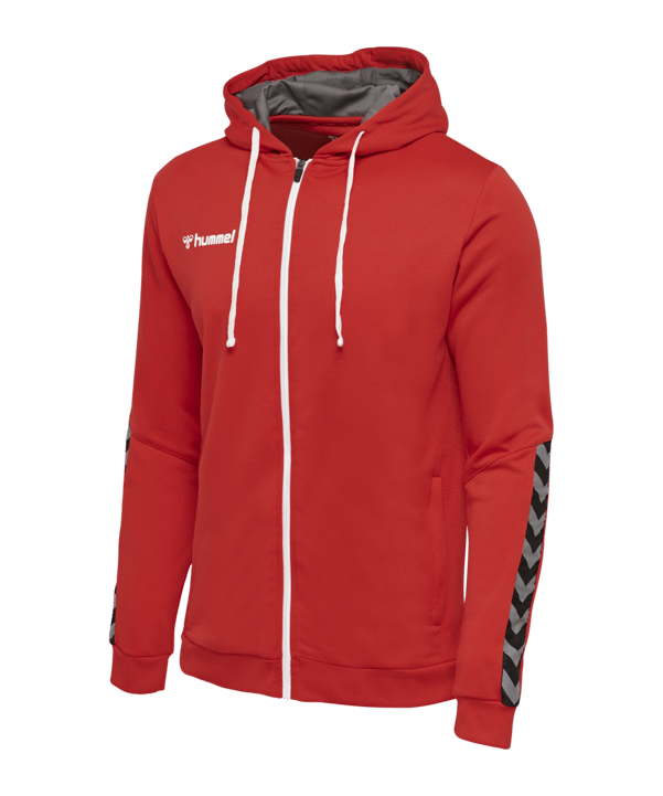 Hummel Authentic Poly Kapuzenjacke F3062 - rot