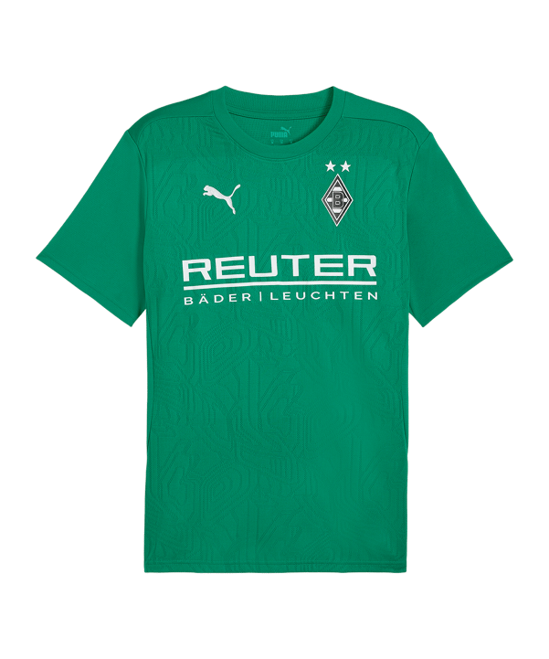 PUMA Borussia Mönchengladbach Trainingshirt mit Sponsor Grün F20 - gruen