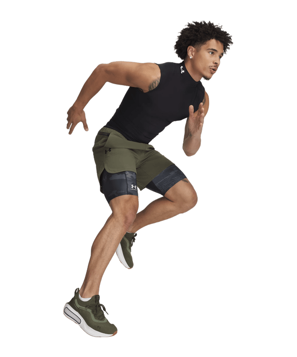 Under Armour HeatGear Short Schwarz F002 - schwarz