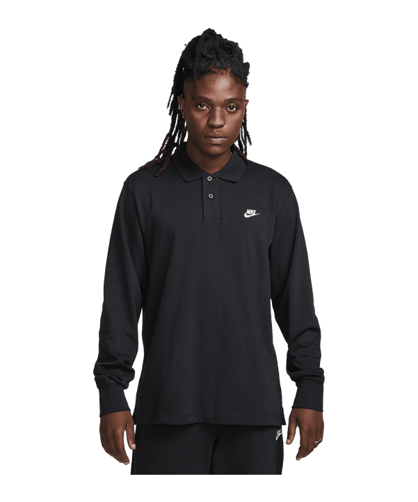 Nike Club Knit Polo Schwarz F010 - schwarz